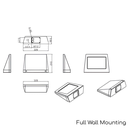 Ottoway Series - Full Wall Mounting Dimensions