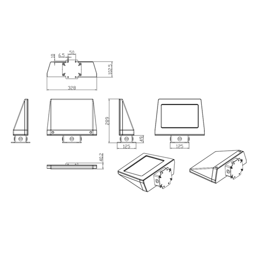 Ottoway Series - Wall Mounting with Junction Box