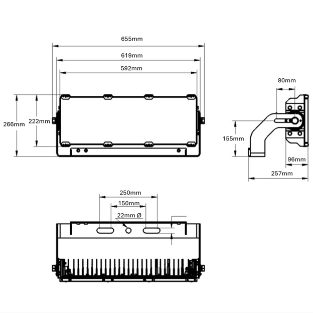 Oaks Series - Asymmetrical - 600W