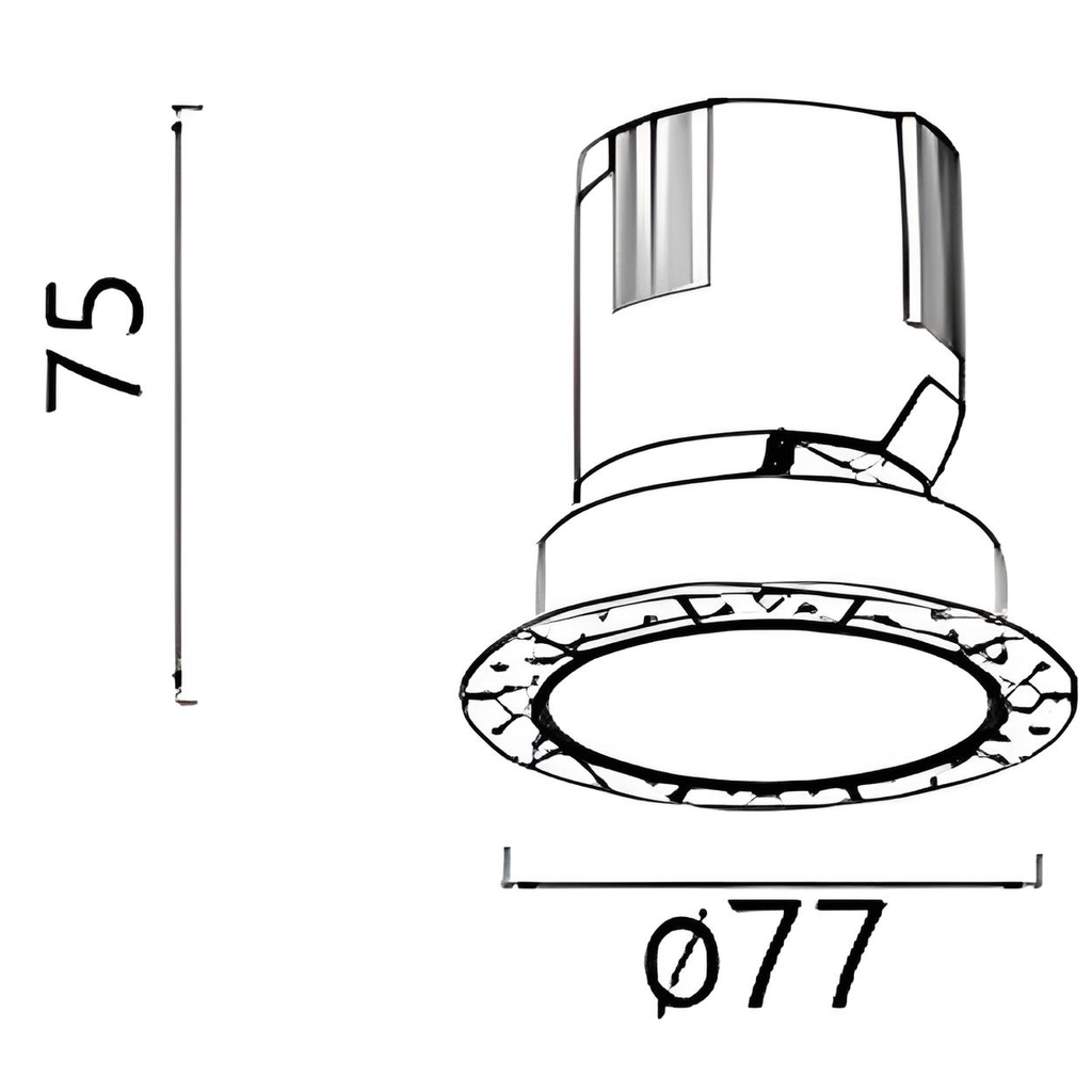 Graceville Series -Round Trimless - Dimension