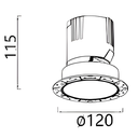Graceville Series -Round Trimless - Dimension
