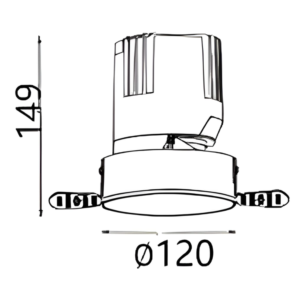 Graceville Series -Round Trimless - Dimension