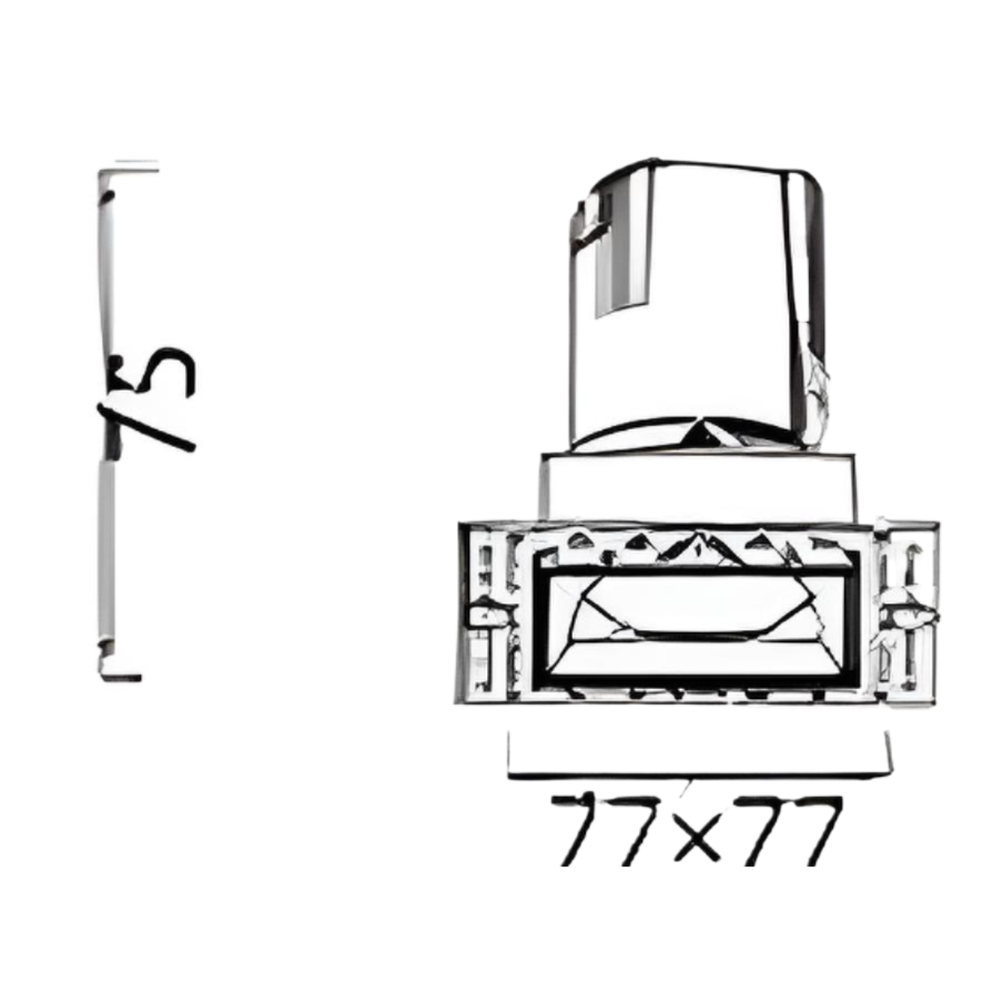 Graceville Series - Square - Trimless - Dimension