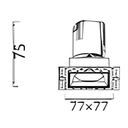 Graceville Series - Square - Trimless - Dimension