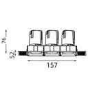 Graceville Series - Square - Trimless - Dimension