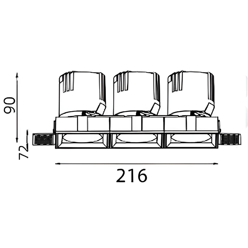 Graceville Series - Square - Trimless - Dimension