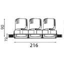 Graceville Series - Square - Trimless - Dimension