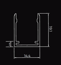Neon Strip - AHS1217 - Mounting Channel