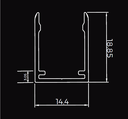 Neon Strip - AHS1224 - Mounting Channel