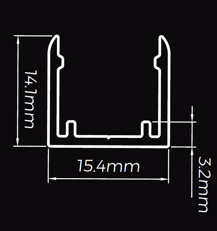 Neon Strip - AHT1312 - Mounting Channel