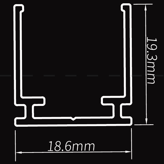 Neon Strip - NM3D1515T - Mounting Channel