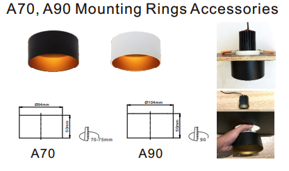 Mounting Ring - Surface Mounted  Deep Tube